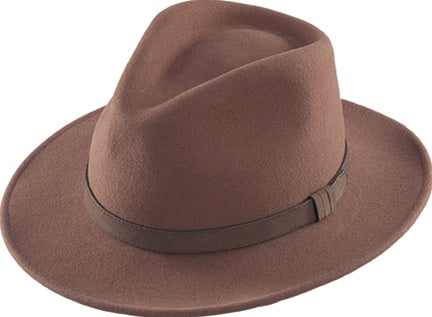 Scala Dakota Hand Made Crushable Wool Felt Outback Hat