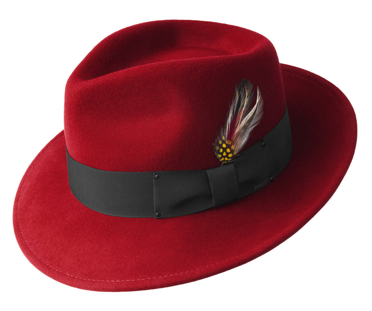 Baileys‎ of Hollywood Breed Lite Felt Packable & Water Repellent Fedora S USA Packable Wool LiteFelt Fedora Hat – Village Hat Shop main image 2