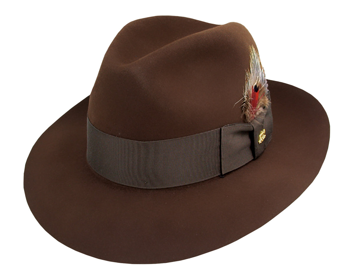 STETSON ステットソン Felt Fedora Brown 58cm Pure Stratoliner Beaver Fur Felt Fedora Hat – Village Hat Shop