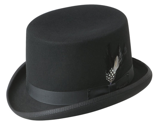 A classic black top hat