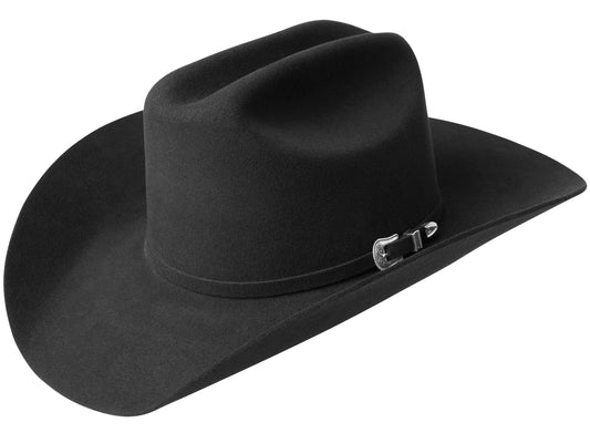 Black flat-brim cattleman cowboy hat — the Tombstone Wyatt Earp look