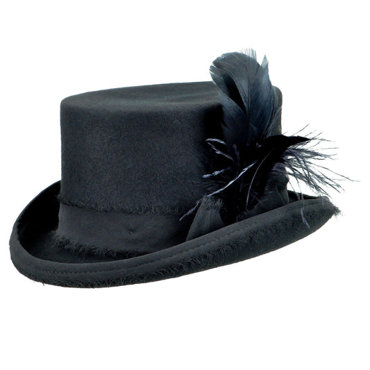A classic black top hat