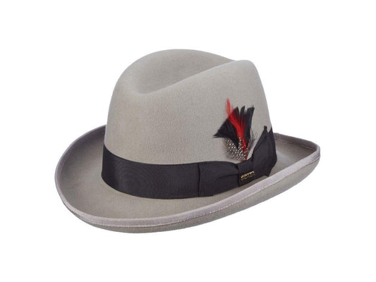Grey homburg hat — the Godfather Corleone look