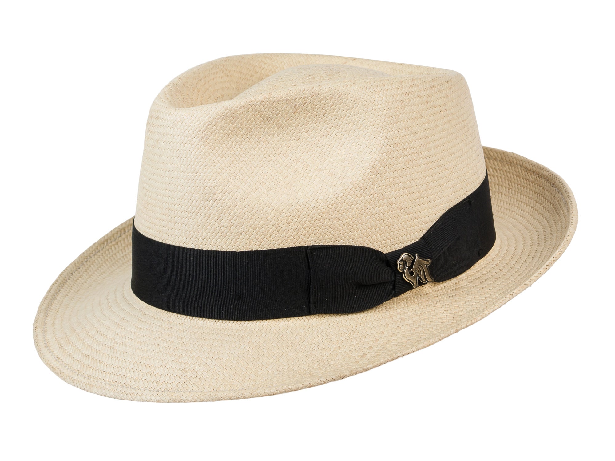 Bigalli Panama straw hat Salvatore Vented Panama Straw Fedora Hat – Village Hat Shop main image 2