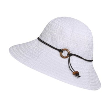 Betmar, Coconut Ring Safari Braid Hat in Black, UPF 50+, Excellent Condition Coconut_Ring_Safari_White_600x  main image 3