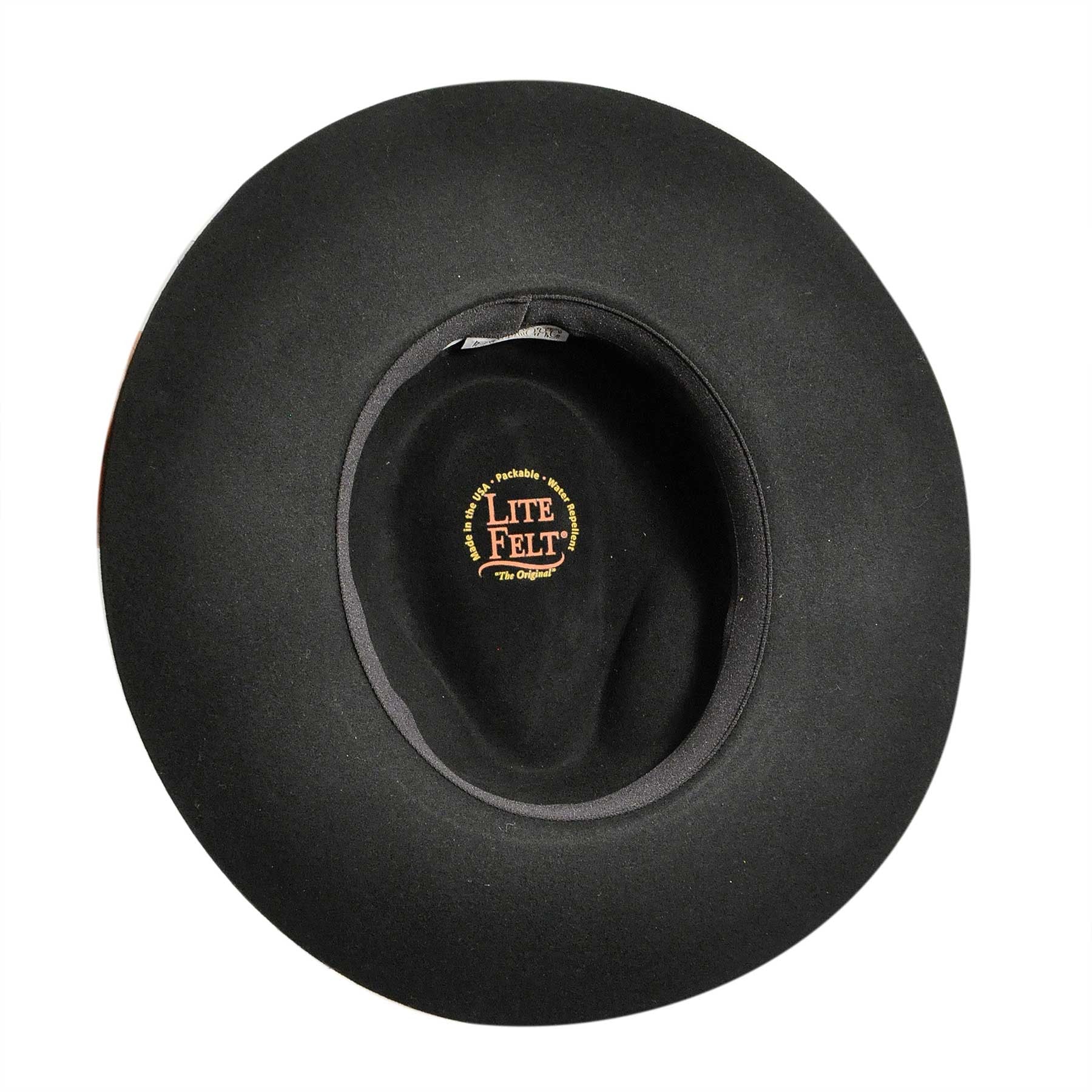 Pantropic Brown Lite Felt Packable Water Repellent Hat Size M women Fedora Pantropic Taylor LiteFelt® Wide Brim Fedora – Fedoras.com main image 2