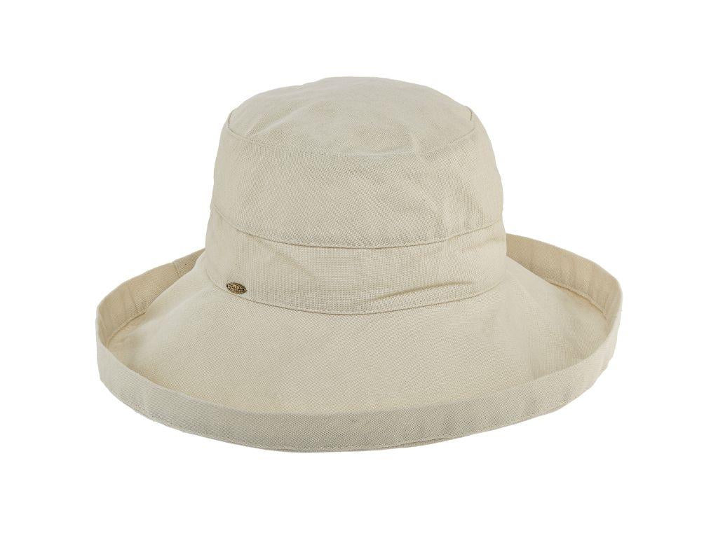 SCALA NWT UPF 50+ Sun Hat Bucket Hat OS cotton Cream Natural Linen Color Scala 100% Cotton Hats for Women for sale | eBay main image 4