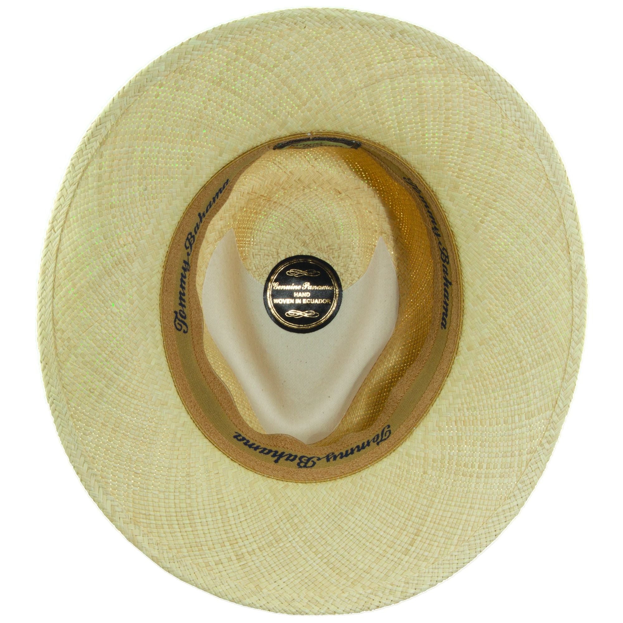 NWT Tommy Bahama Shade Maker Toyo Straw Fedora Olive /Tropical Print Band Sz S/M Tulum Toyo Straw Safari Fedora Hat – Village Hat Shop main image 4