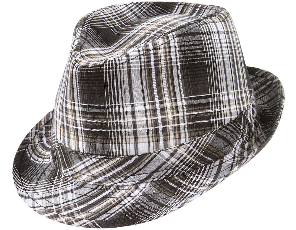 Sloane Cotton Plaid Fedora – Fedoras.com
