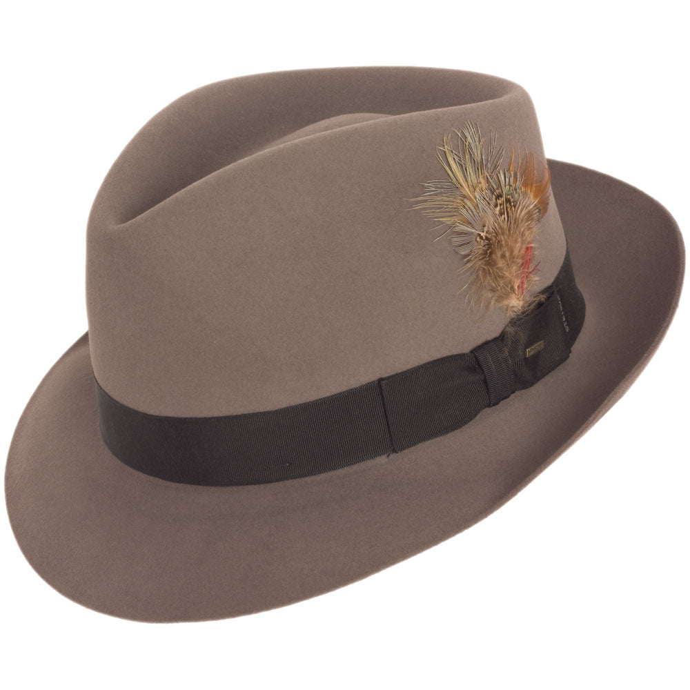 Stetson Benchley 100 Beaver Felt Fedora Hat Fedoras