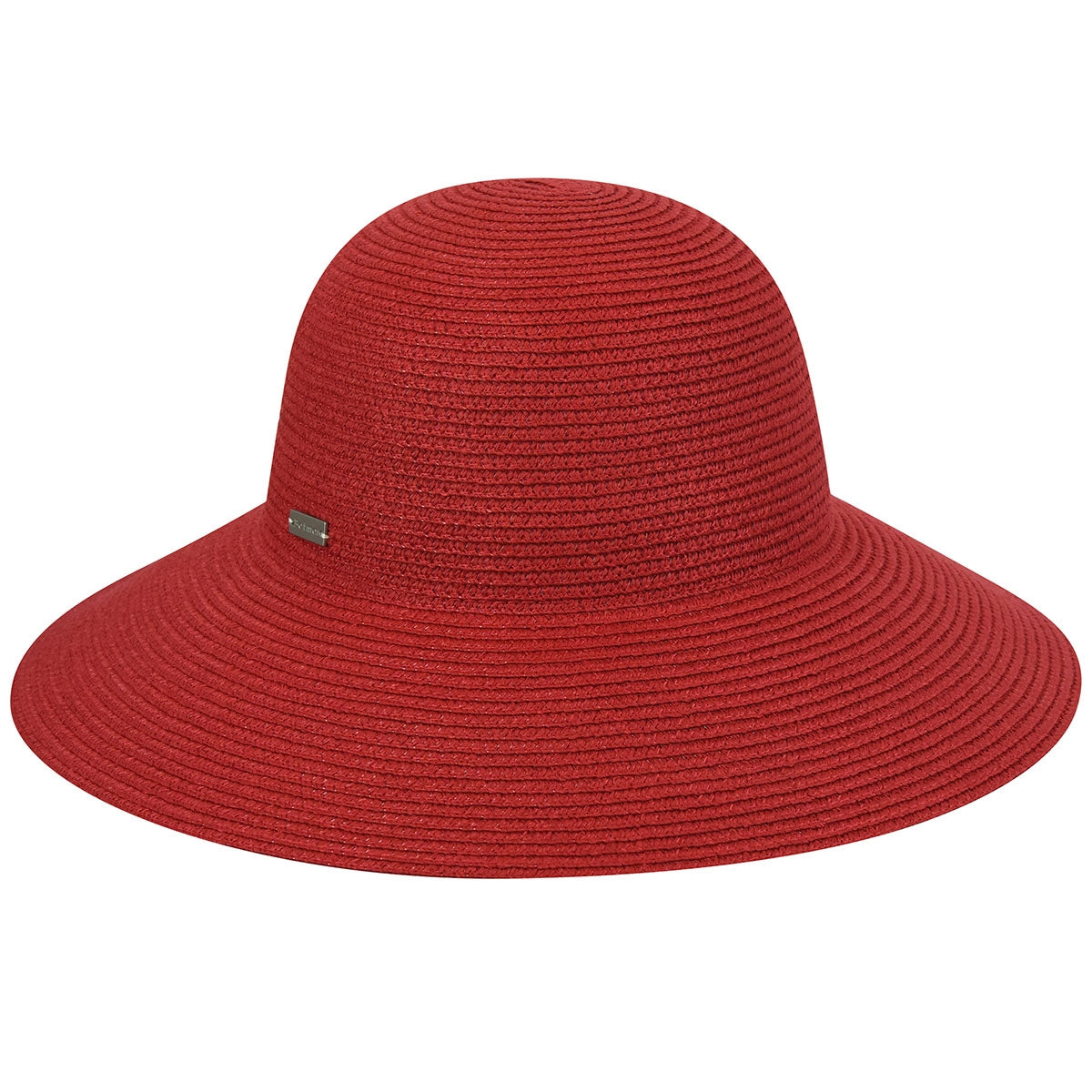 Betmar Red Wide Brim Hat 22 Inch 1980s Red Breton Hat by Betmar main image 4