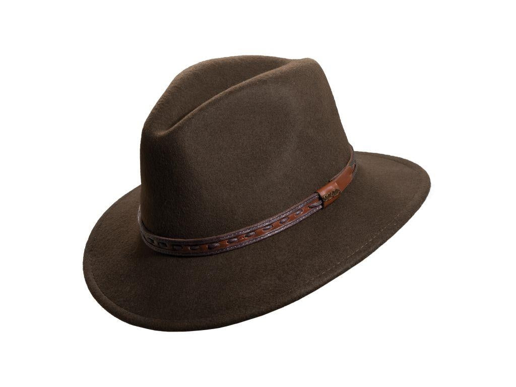 Avala Crushable Wool Felt Sierra Safari Brim/ Large ?? Scala Crushable Wool Felt Sierra Safari Brim – Fedoras.com main image 2