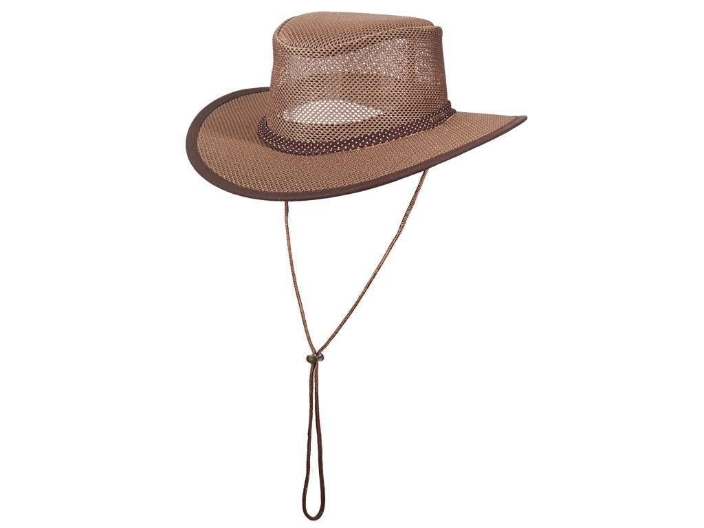 Stetson mesh covered safari with chin cord online