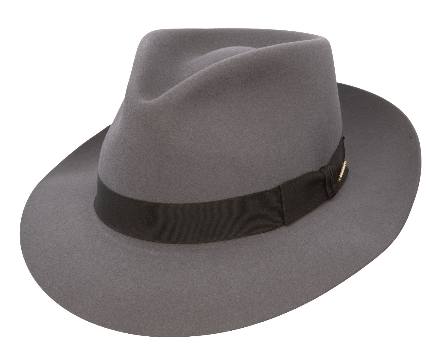 thumbnail image 2 of The Caesar | Chocolate Teardrop Fedora In Beaver Felt – Agnoulita Hats 2 of 11